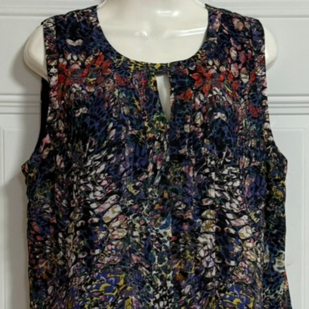 Cabi Large Women's Blouse Keyhole Accents Lined Chic Casual - Picture 7 of 10